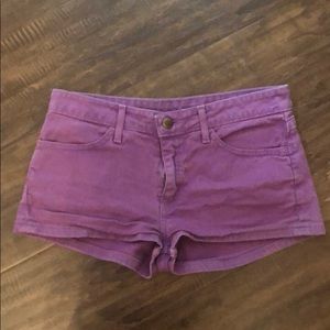 Purple American apparel shorts